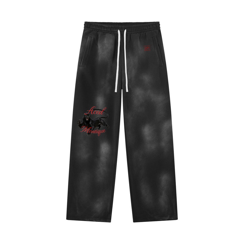 Unisex Sunfade Wide Leg Fleece Sweatpants